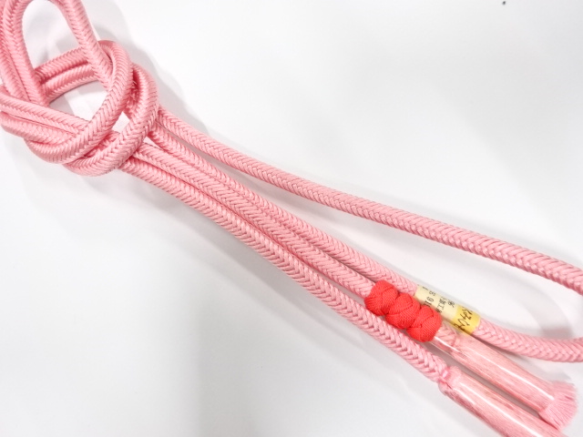 未使用品　正絹　手組帯締め